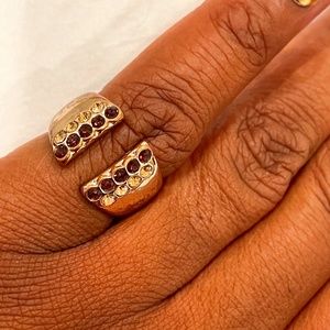 Ruby Gold overlay ring